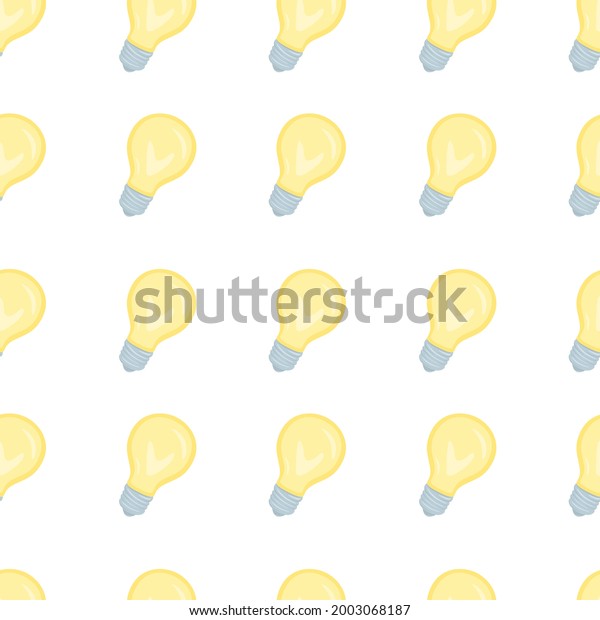 Idea Icon Emoji Pattern Innovation Seamless Stock Vector (Royalty Free ...
