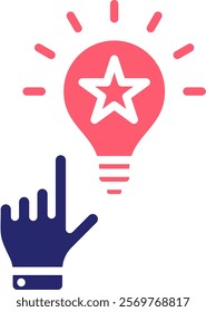 Idea Icon Fill Vector Illustration