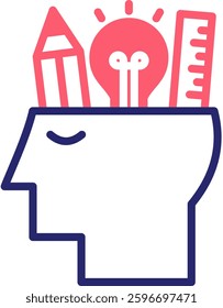 Idea Icon Fill Vector Illustration