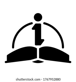 idea. icon with glyph style and perfect pixels. Suitable for website design, logos, applications and UI.