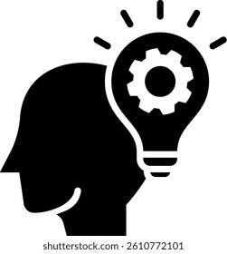 Idea Icon Glyph Vector Illustration