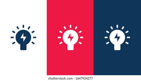 Icono de la ilustración de la idea símbolo de signo vectorial aislado