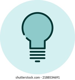 Icono de idea, ilustración, vector sobre un fondo blanco.