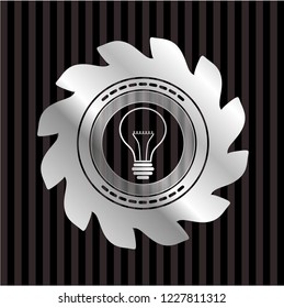 idea icon inside silver badge