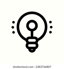 Ideensymbol, einzeln auf hellem Hintergrund, ideal für Website, Blog, Logo, Grafikdesign, soziale Medien, Benutzeroberfläche, mobile App