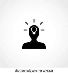 idea Icon Isolated on light Background