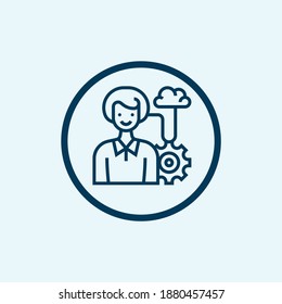 Ideensymbol einzeln auf weißem Hintergrund aus der Business-Kollektion. Ideensymbol, trendig und modern, Symbol für Logo, Web, App, 