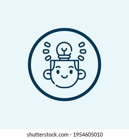 idea icon isolated on white background from marketing collection. idea icon thin line outline linear idea symbol for logo, web, app, 