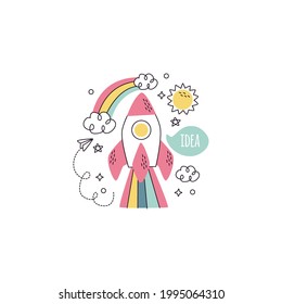 Idea Icon Isolated On White Background