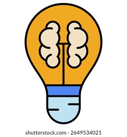 Idea icon isolated on white