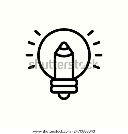 idea icon, isolated outline icon
