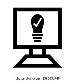 idea icon isolated sign symbol vector illustration - high quality black style vector icons

