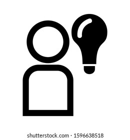 idea icon isolated sign symbol vector illustration - high quality black style vector icons
