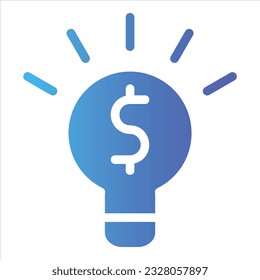 Ideensymbol mit isolierter Vektorgrafik und transparentem Hintergrund