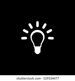 idea icon, isolated, white background