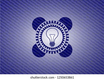 idea icon with jean texture