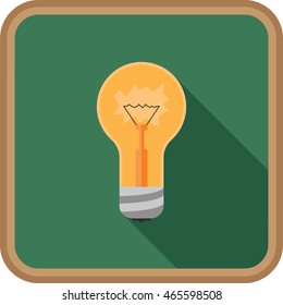 Idea icon with the lamp on it.