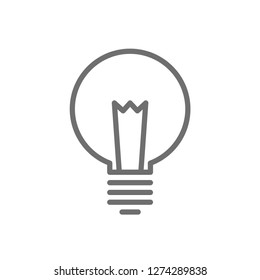 Idea icon, light bulb