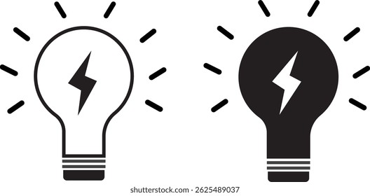 Icono de la idea. Signo de bombilla. concepto de lámpara de gestión. Desarrollo, conjunto de iconos de gestión. aislado en la ilustración de símbolos de contorno modernos

