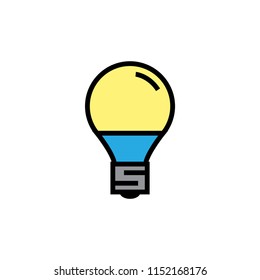 idea icon, light symbol vector