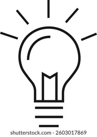 Idea icon. lightbulb icon vector