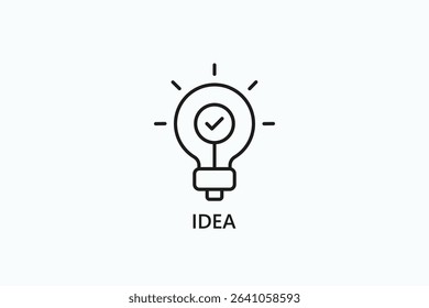 Idea Icon Or Logo Isolated Illustration