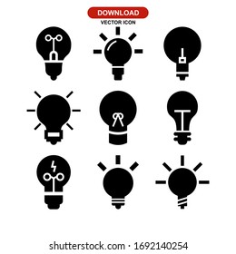 icono de idea o logotipo símbolo de signo aislado ilustración vectorial - Colección de iconos vectoriales de estilo negro de alta calidad
