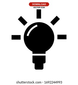 idea icon or logo isolated sign symbol vector illustration - high quality black style vector icons
