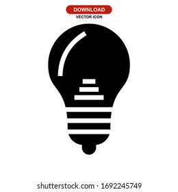 Icono de idea o logotipo símbolo de signo aislado ilustración vectorial - iconos vectoriales de estilo negro de alta calidad
