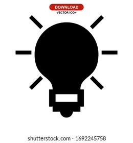 idea icon or logo isolated sign symbol vector illustration - high quality black style vector icons
