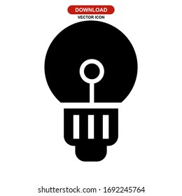 Icono de idea o logotipo símbolo de signo aislado ilustración vectorial - iconos vectoriales de estilo negro de alta calidad
