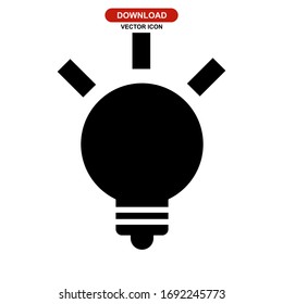 Ideensymbol oder Logo einzeln auf Zeichen Vektorillustration Illustration - hochwertige Vektorsymbole mit schwarzem Stil
