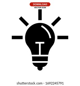 idea icon or logo isolated sign symbol vector illustration - high quality black style vector icons
