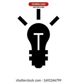 Ideensymbol oder Logo einzeln auf Zeichen Vektorillustration Illustration - hochwertige Vektorsymbole mit schwarzem Stil

