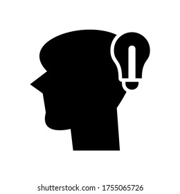 icono de idea o logotipo símbolo de signo aislado ilustración vectorial de alta calidad estilo negro iconos vectoriales
