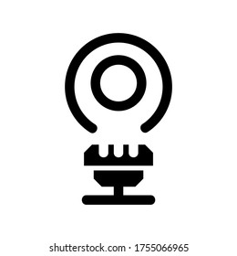 icono de idea o logotipo símbolo de signo aislado ilustración vectorial de alta calidad estilo negro iconos vectoriales
