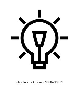 idea icon or logo isolated sign symbol vector illustration - high quality black style vector icons
