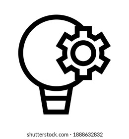 icono de idea o logotipo símbolo de signo aislado ilustración vectorial de alta calidad estilo negro iconos vectoriales
