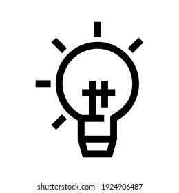 idea icon or logo isolated sign symbol vector illustration - high quality black style vector icons

