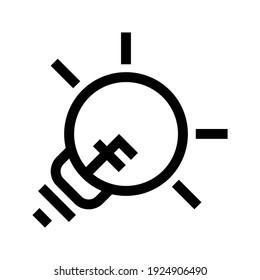 idea icon or logo isolated sign symbol vector illustration - high quality black style vector icons
