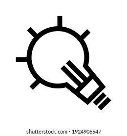 icono de idea o logotipo símbolo de signo aislado ilustración vectorial de alta calidad estilo negro iconos vectoriales
