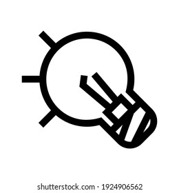 icono de idea o logotipo símbolo de signo aislado ilustración vectorial de alta calidad estilo negro iconos vectoriales
