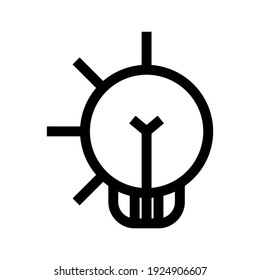 icono de idea o logotipo símbolo de signo aislado ilustración vectorial de alta calidad estilo negro iconos vectoriales
