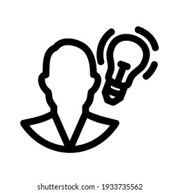 idea icon or logo isolated sign symbol vector illustration - high quality black style vector icons

