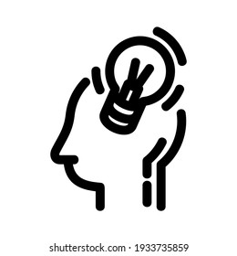 icono de idea o logotipo símbolo de signo aislado ilustración vectorial de alta calidad estilo negro iconos vectoriales
