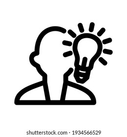 idea icon or logo isolated sign symbol vector illustration - high quality black style vector icons
