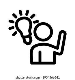 idea icon or logo isolated sign symbol vector illustration - high quality black style vector icons

