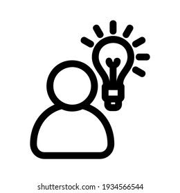 icono de idea o logotipo símbolo de signo aislado ilustración vectorial de alta calidad estilo negro iconos vectoriales

