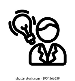 idea icon or logo isolated sign symbol vector illustration - high quality black style vector icons
