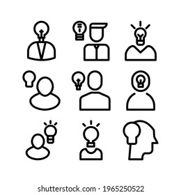 icono de idea o logotipo símbolo de signo aislado ilustración vectorial - Colección de iconos vectoriales de estilo negro de alta calidad
